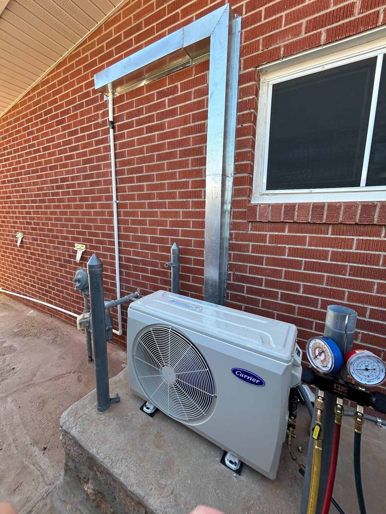 Mini-split installation on an El Paso property